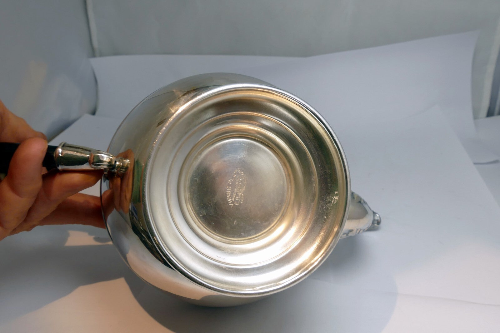 VIKING SILVER  PLATE E P COPPER TEAPOT made in Canada  Lead Mounted Tea