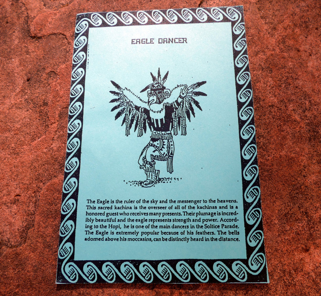 "eagle dancer" navajo the kachina native american tribal brochure