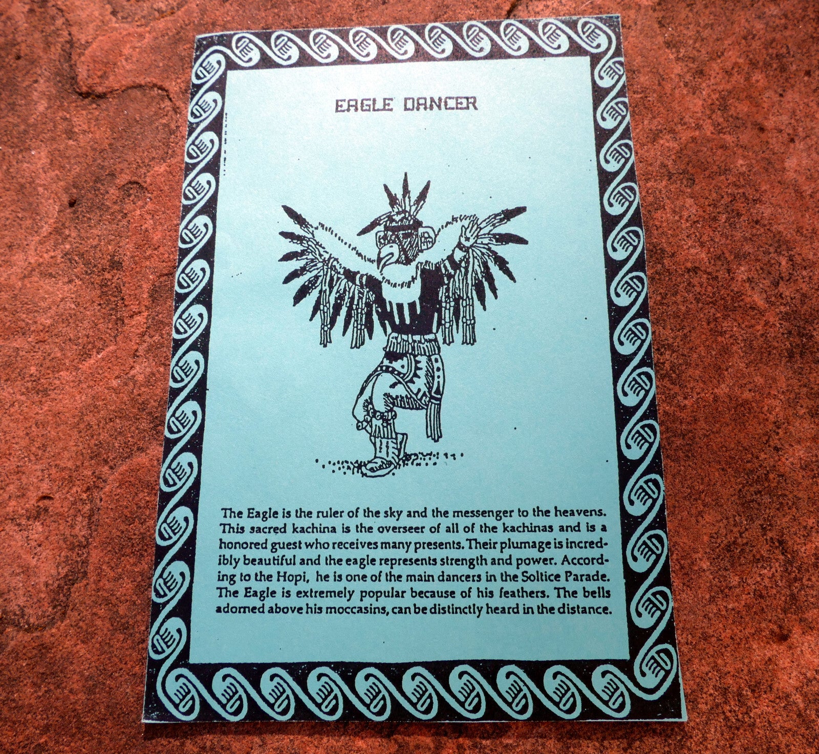 "eagle dancer" navajo the kachina native american tribal brochure