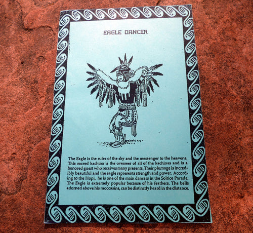 "eagle dancer" navajo the kachina native american tribal brochure