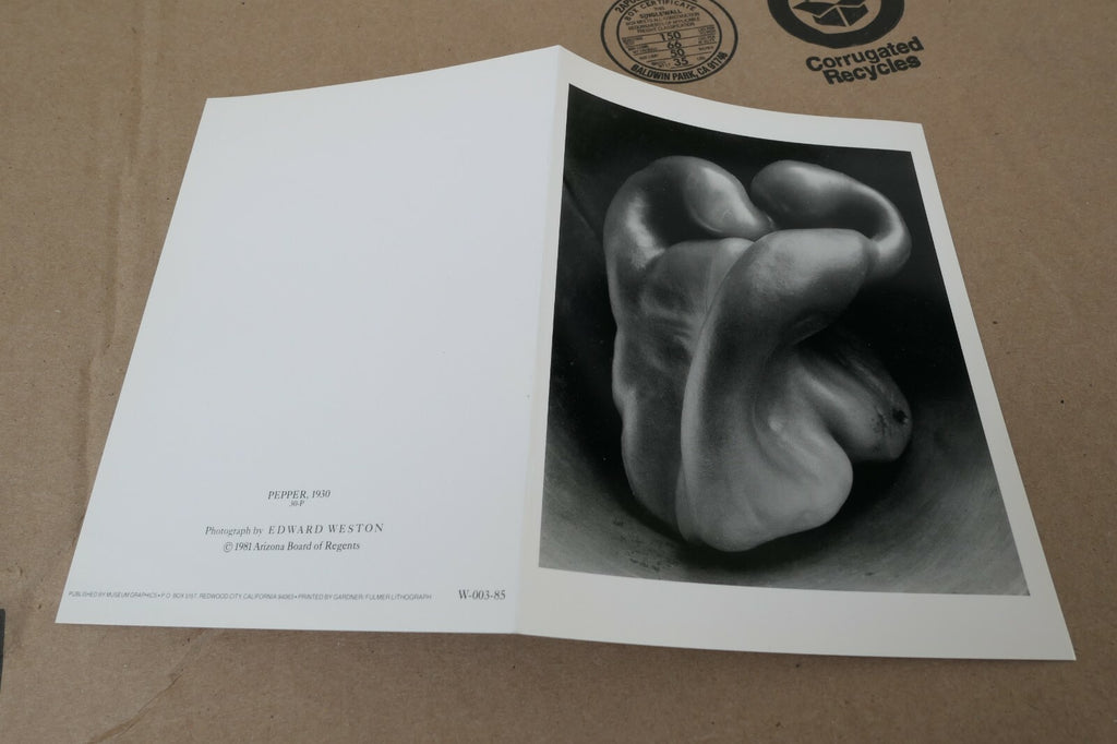 Pepper 30-P 1930 Photograph by Edward Weston unposted EW-003-85 Greeting card