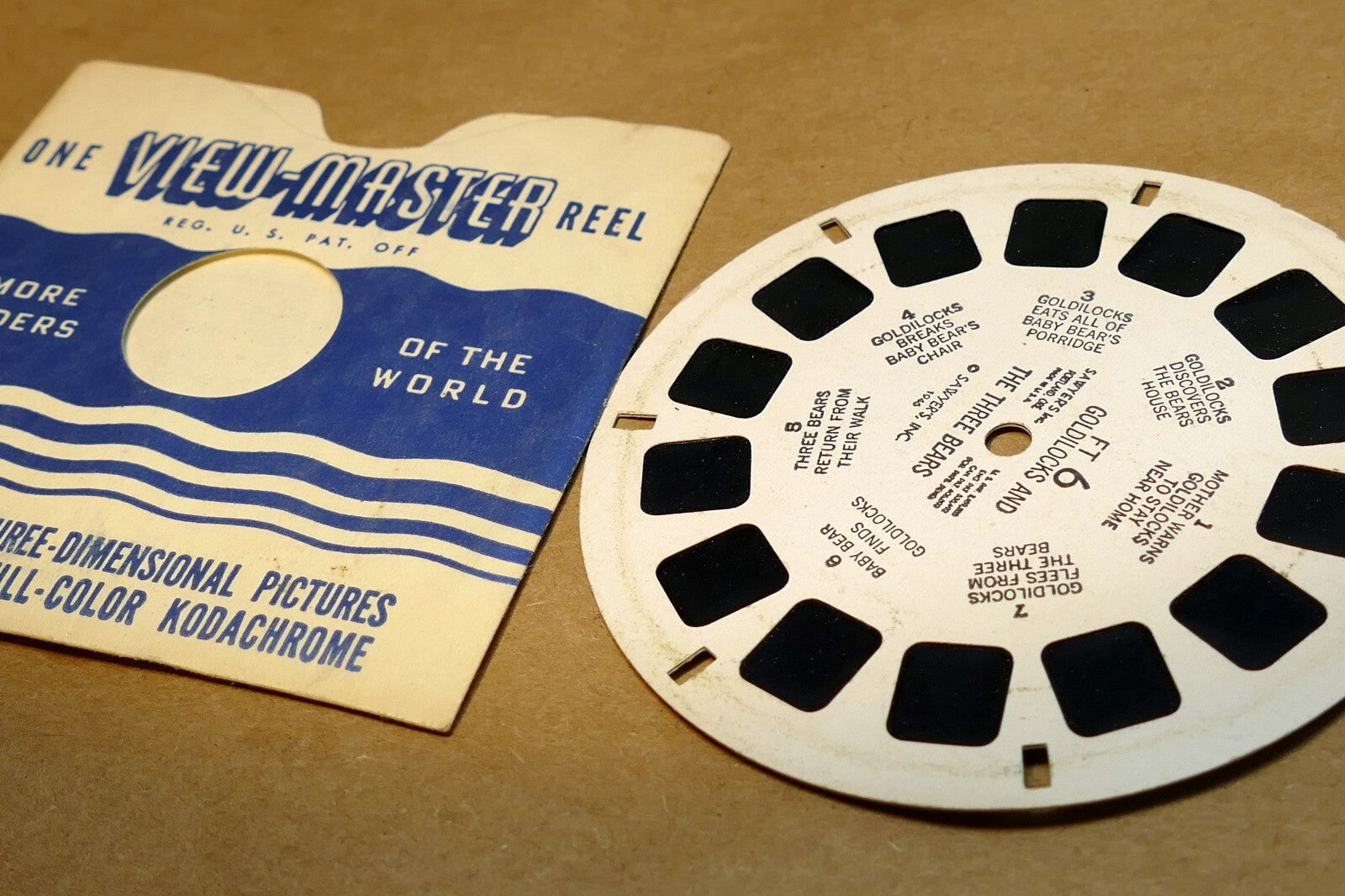 View master mattel fisher price disc ft.6 goldilocks and three bears 1946