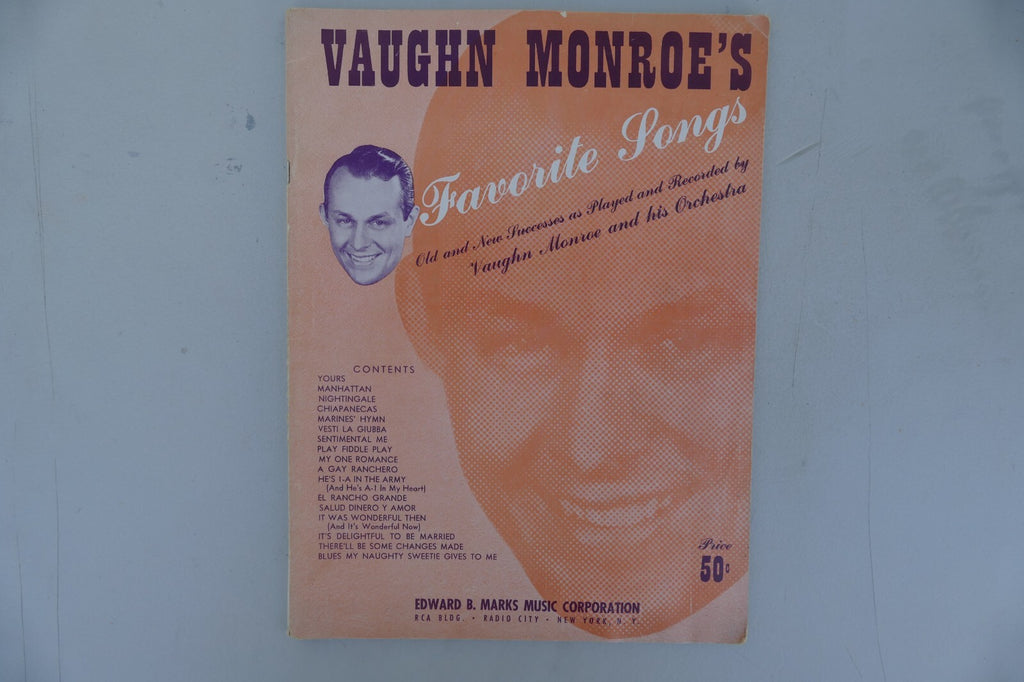 Vaughn Monroe's favorite songs 1932, Edward B. Marks Music Co.