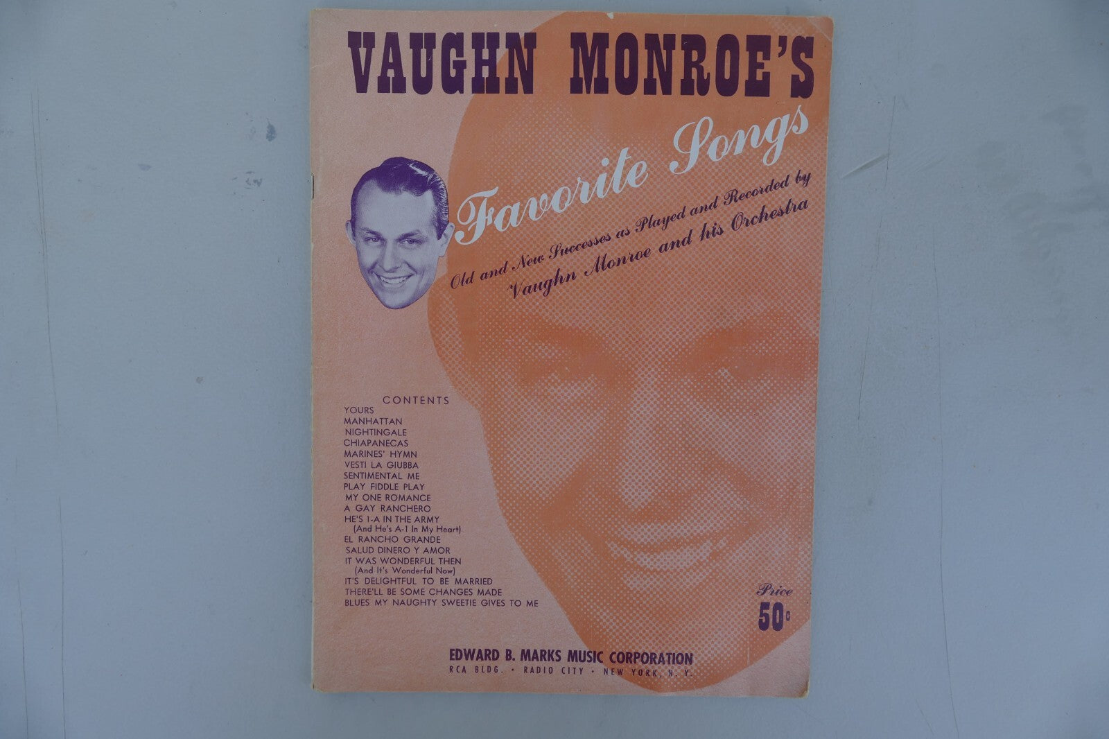 Vaughn Monroe's favorite songs 1932, Edward B. Marks Music Co.