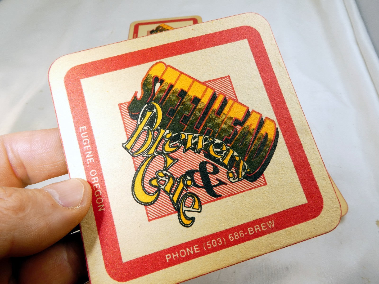 Steelhead Brewery & Cafe Eugene Oregon Bar Coaster Beer lot 5