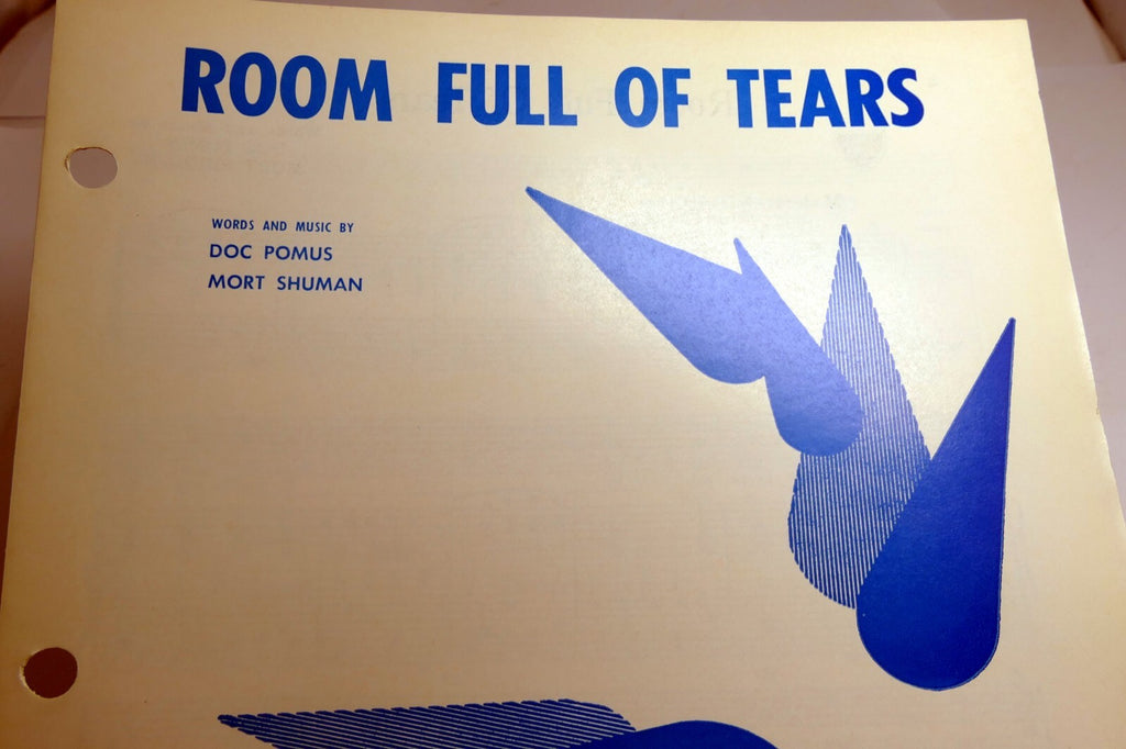 Room full of tears doc pomus mort shuman 1961 sheet music the drifters