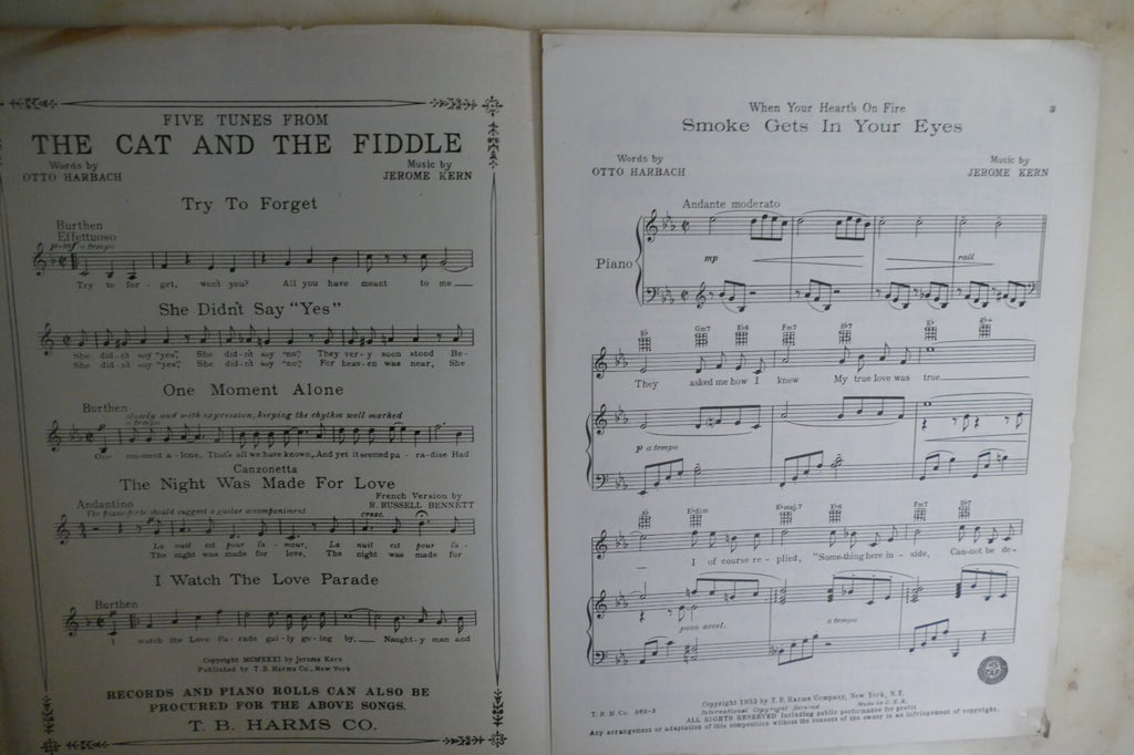 Smoke Gets In Your Eyes 1933 by Jerome Kern from Lovely To Look At
