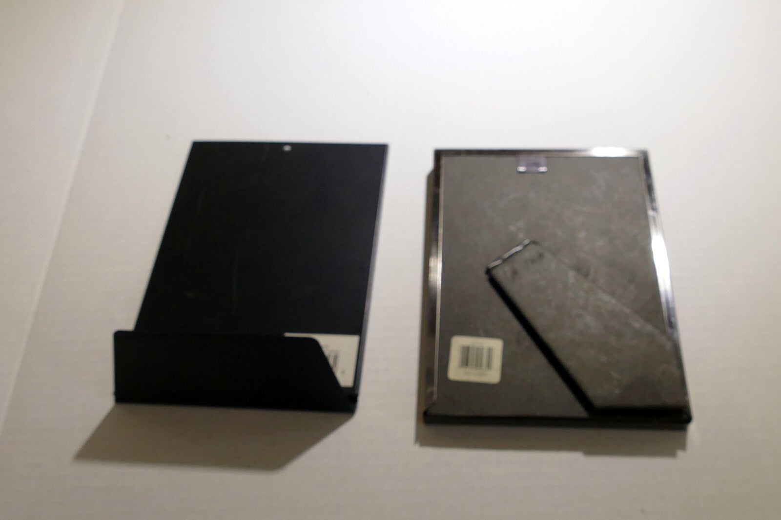Pack of 2 Metal Black Picture Portrait Frame 5X7" Art Photo lot with glass
