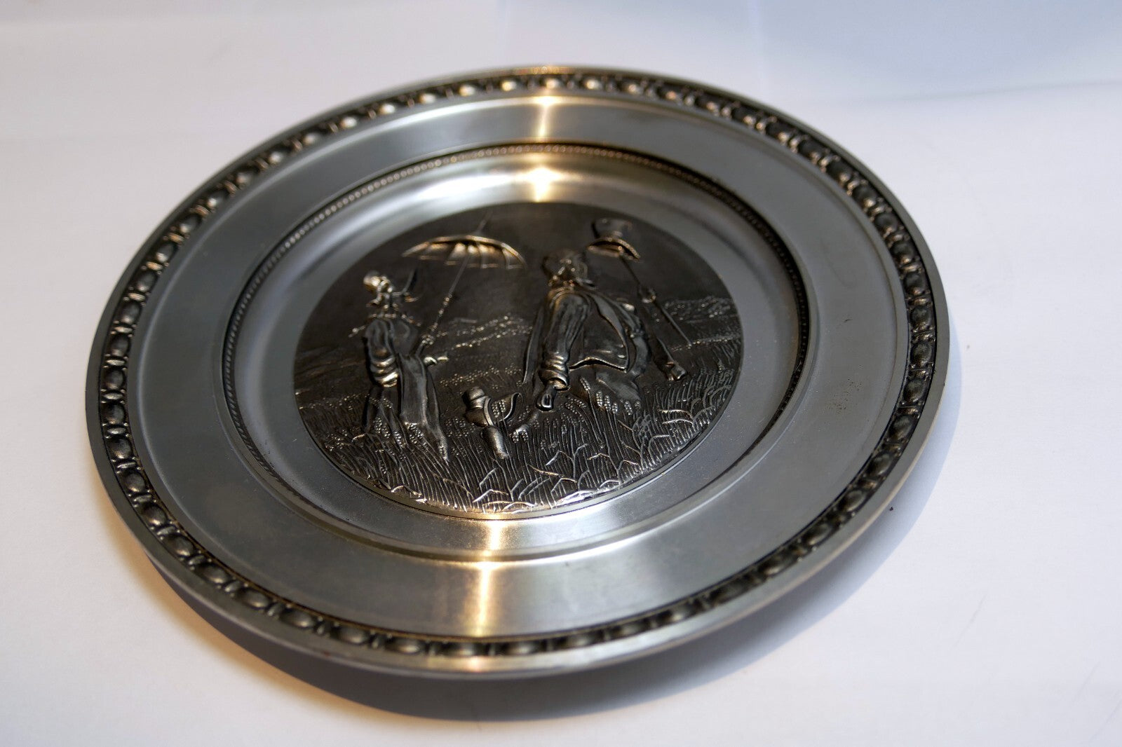 Zinn-Giesser-Innung 4 3/4” Pewter Handwerks Plate Siegel wall hanging  family