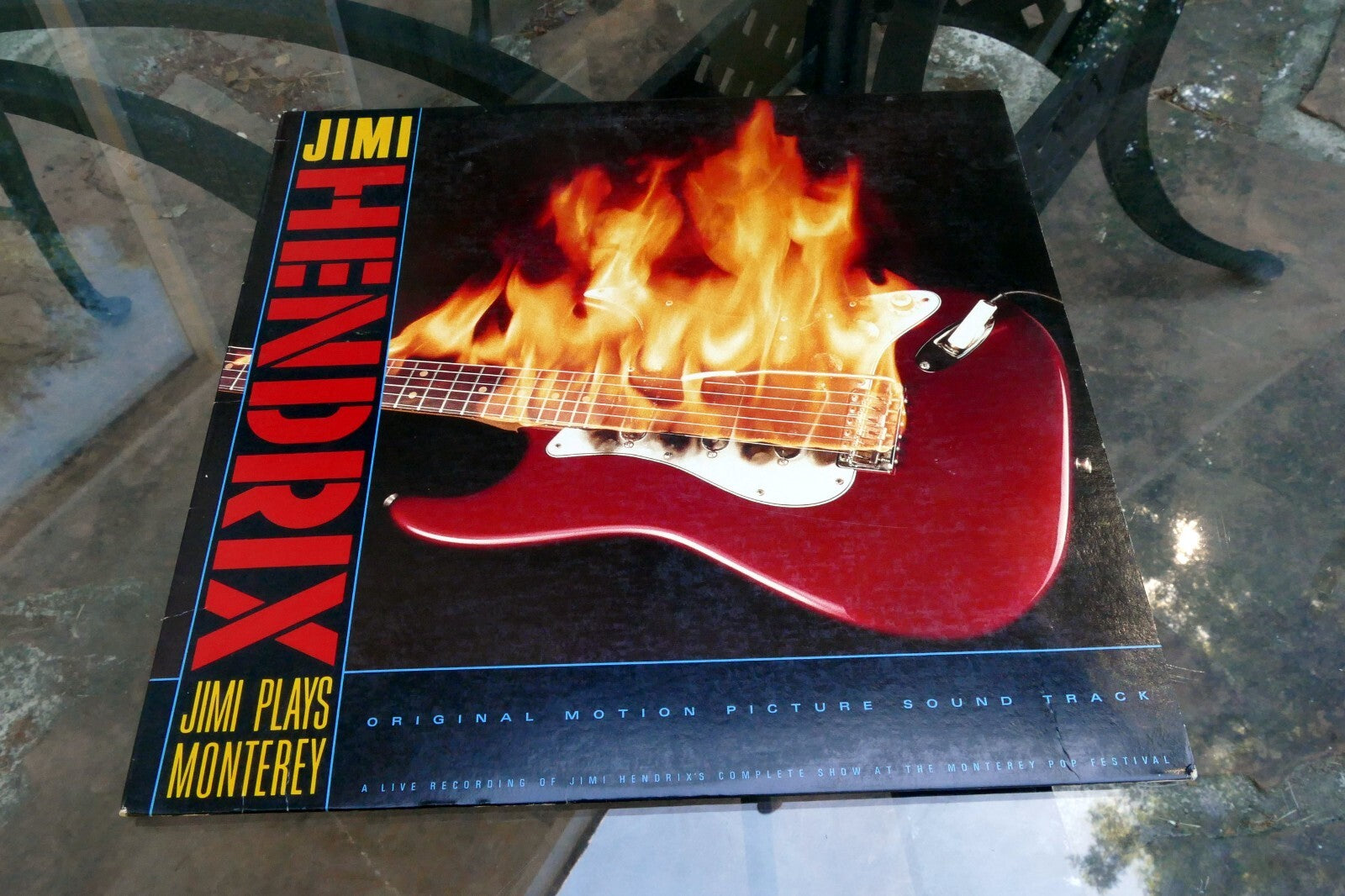 Jimi Hendrix Jimi Plays Monterey LP Vinyl Reprise Records 1986 Movie Soundtrack