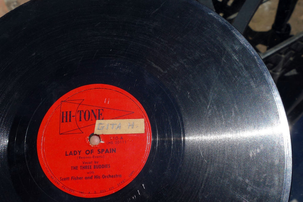 Jeffrey Clay 78rpm Single 10" Hi-Tone Records lade Spain I love you 1949