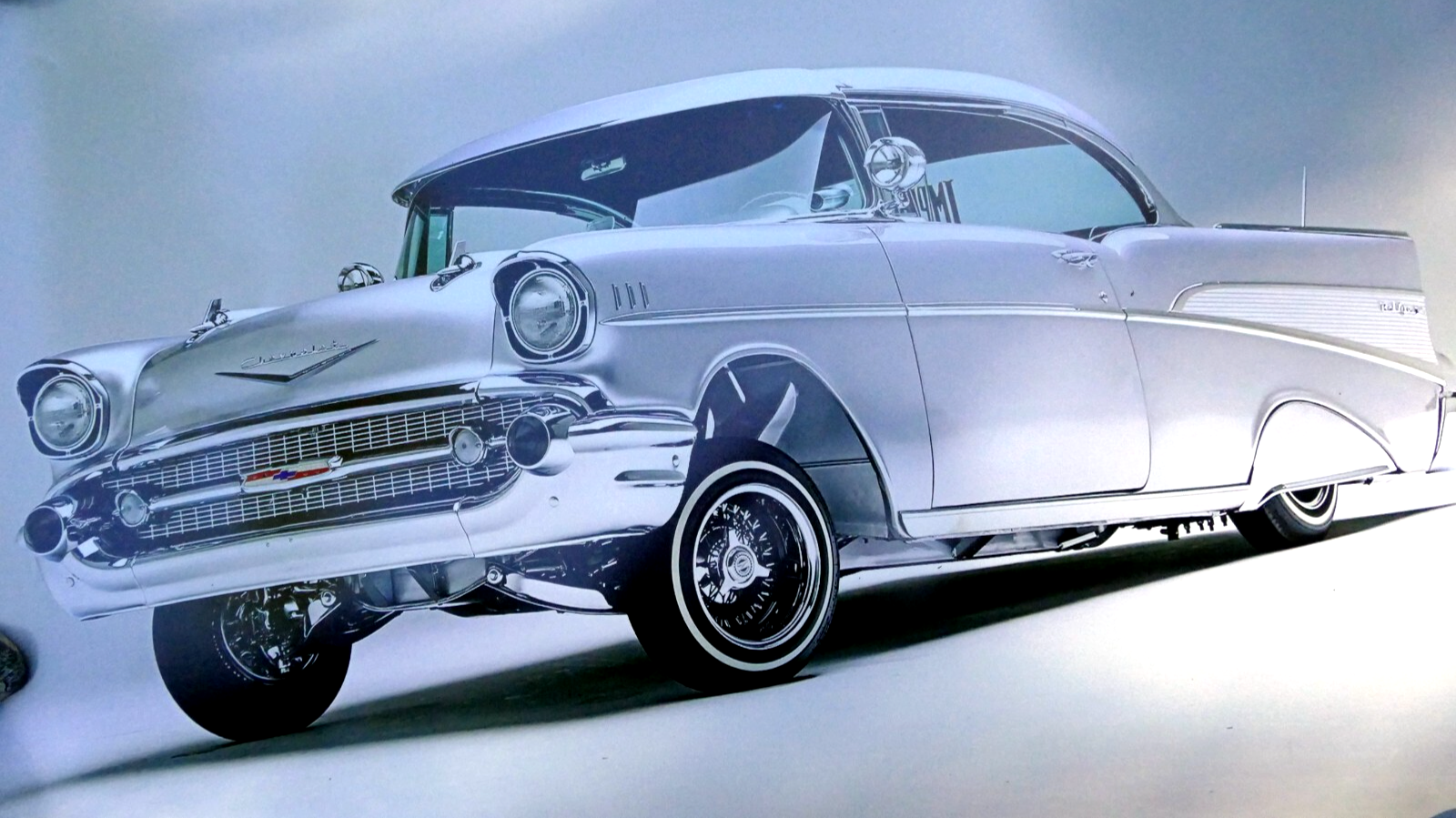 1957 chevrolet bel air photo poster auto car large 20x30"