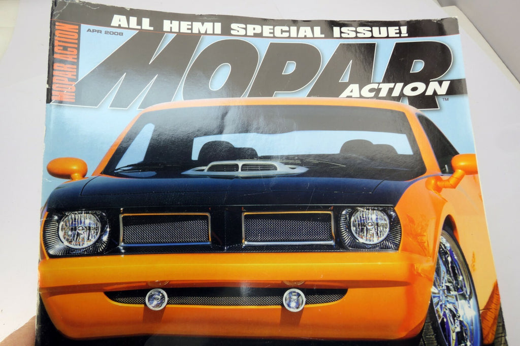 Mopar Action Car Magazine April 2008 New Cuda '09 Challenger HEMI RAM NST