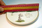 Special Friends Plate Genuine Porcelain Lasting Memories 6" Gold Trim Japan