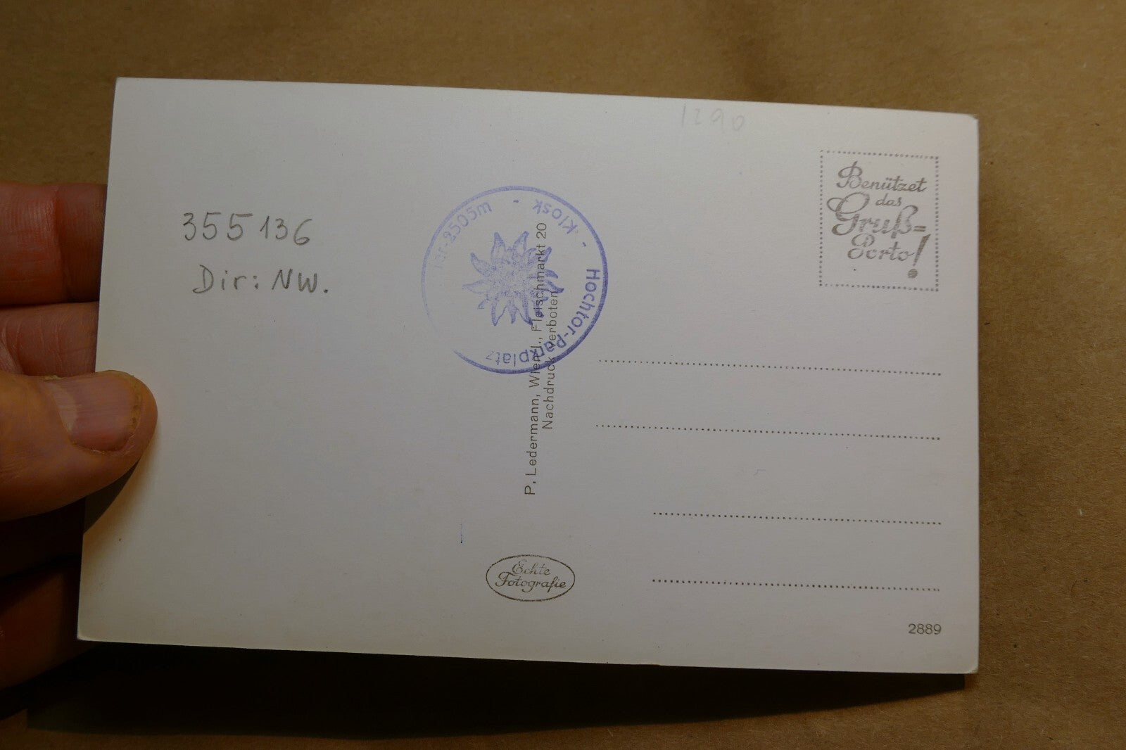 Großglockner - Sudrampe Alpine Road postcard Austria vintage - unposted