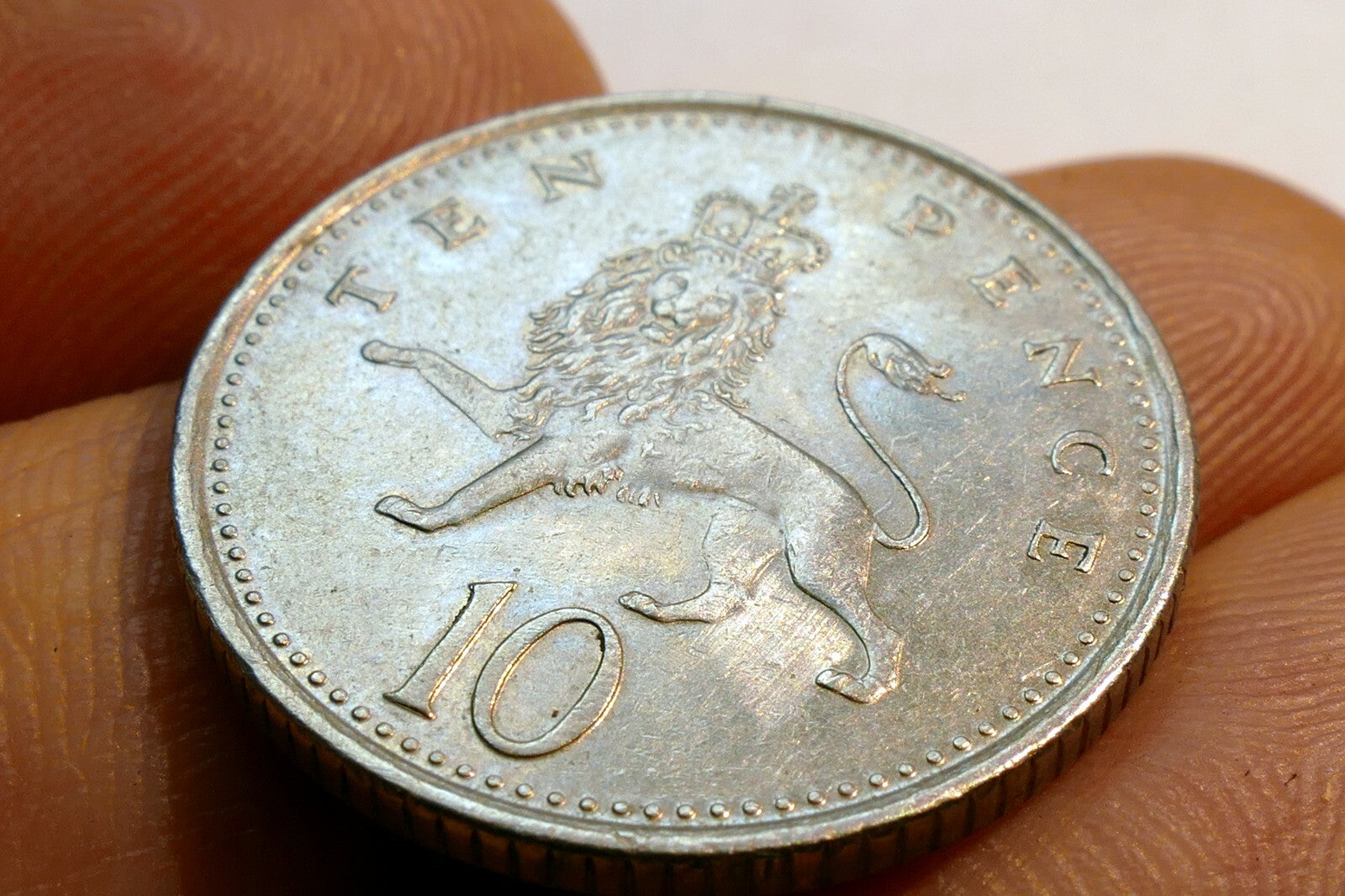Ten Pence Coin Elizabeth II 1992 GREAT BRITAIN 10 TEN PENCE UK Lion