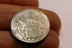1957 Spain  5 PTAS Coin - Star 57