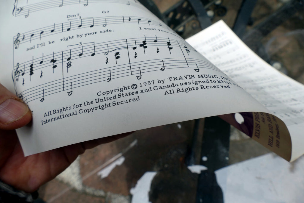 One Night  Elvis Presley by Dave Bartholomew Pearl King 1957 Sheet Music