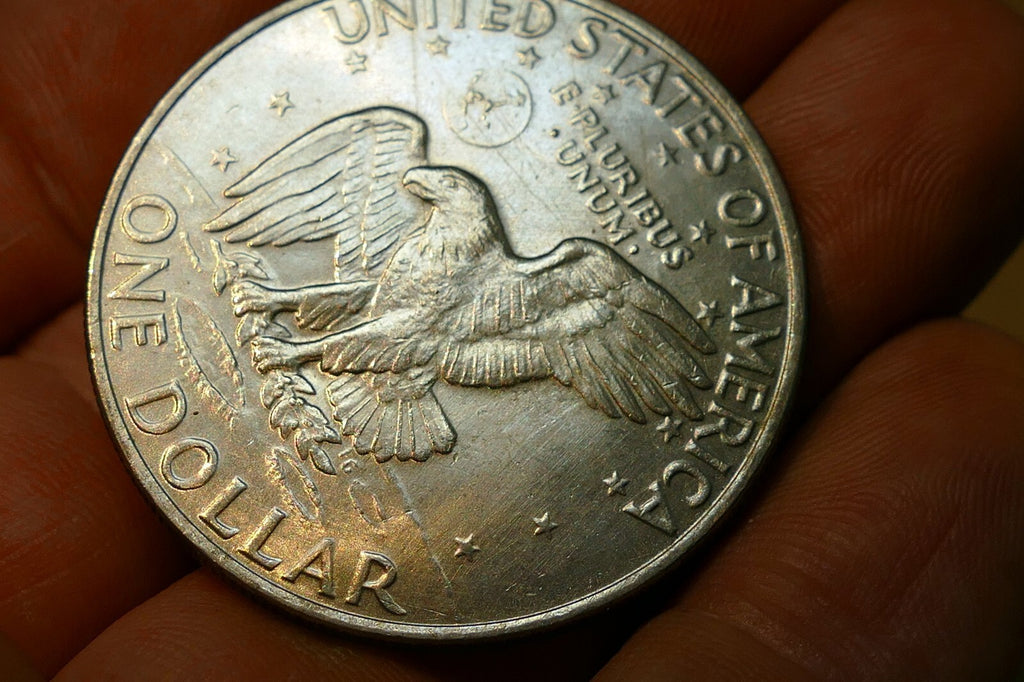 1972-D EISENHOWER DOLLAR COIN  CIRCULATED Pack of 2 lot of two