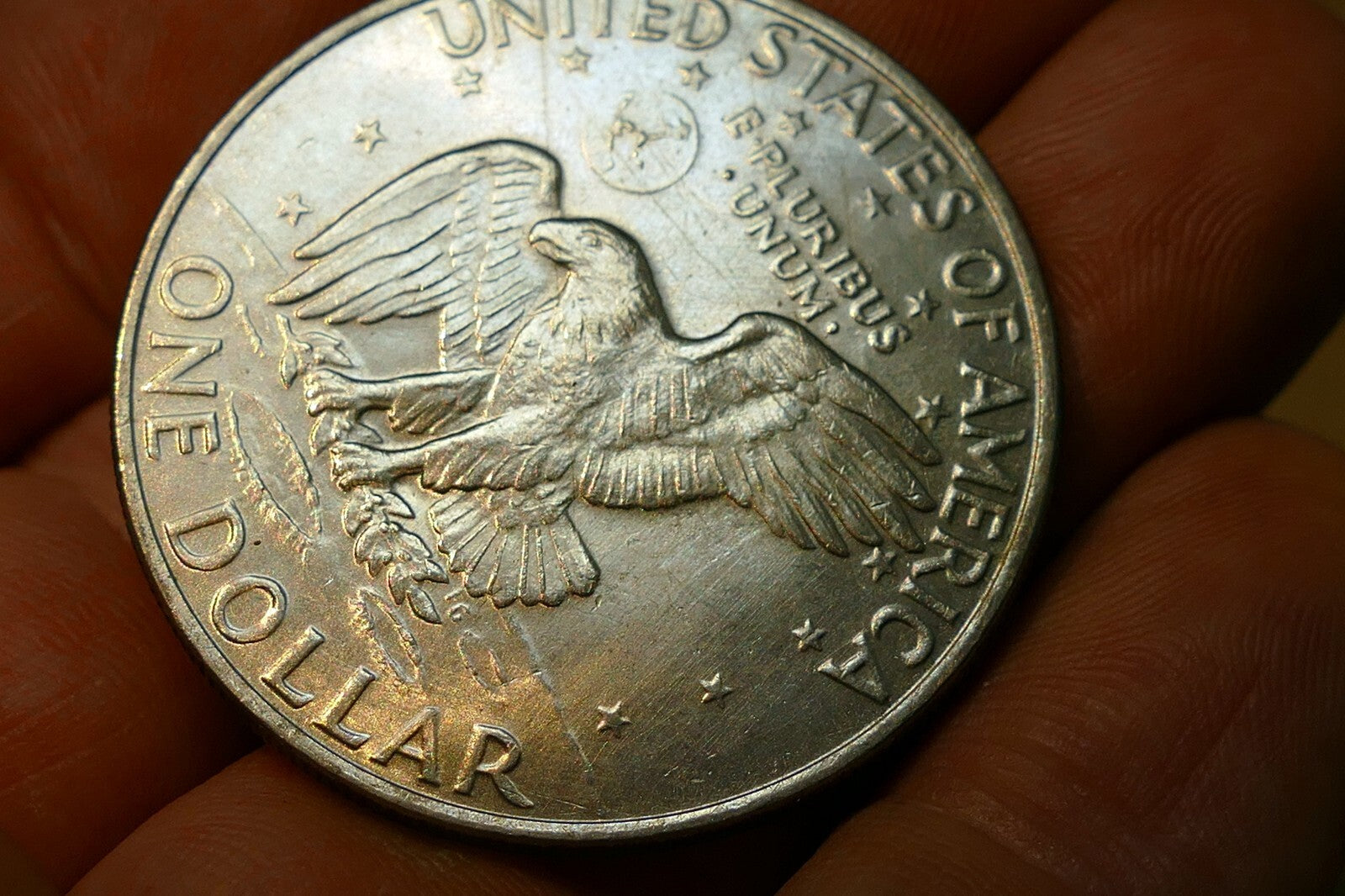 1972-D EISENHOWER DOLLAR COIN  CIRCULATED Pack of 2 lot of two