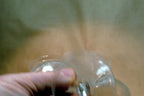 Set of 3 Fostoria Wave Needle Etched 4 1/3" Handled Goblets Cordial crystal lot