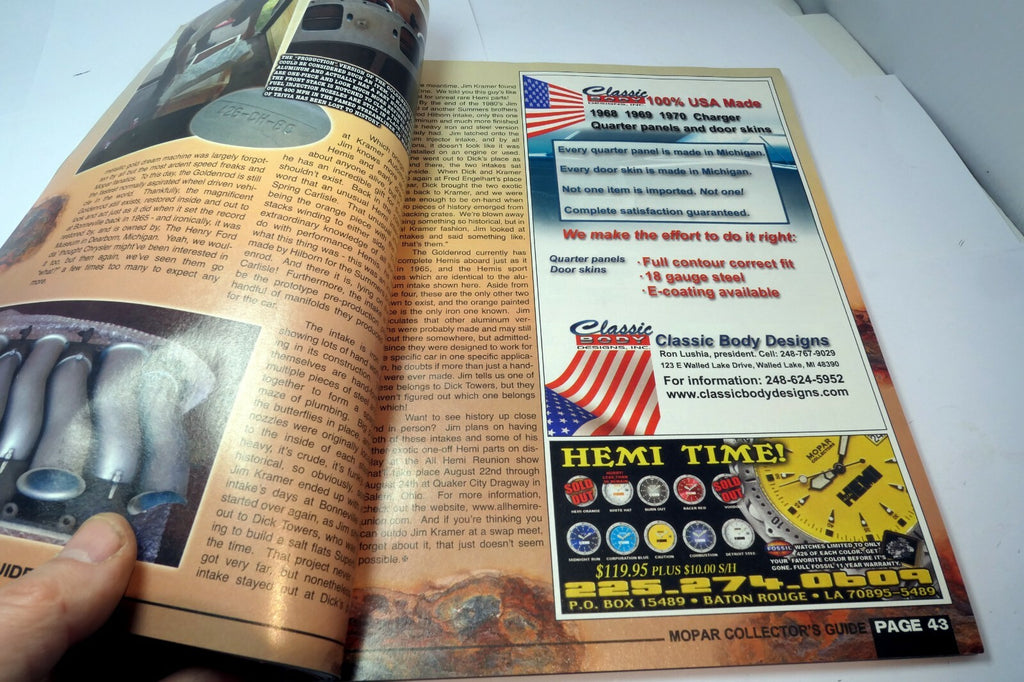 MOPAR Collector's Guide Magazine June 2008 '66 Coronet '71 Drop Top GTX Retro Tr