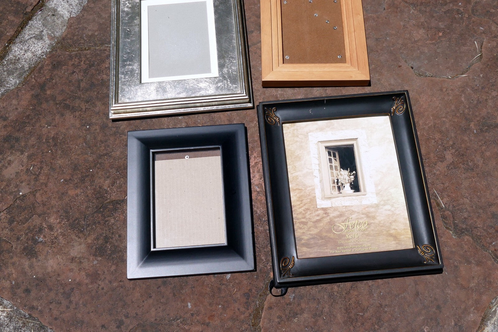 Wooden 5X7" 8X10"  Picture Photo Frame Gold  tone Black Pack of 4 mixed lot