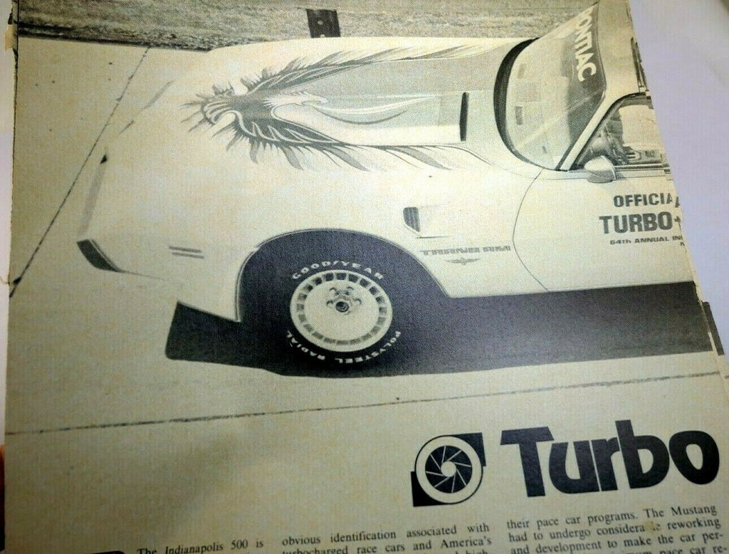 Pontiac firebird gto motor trend 1979 magazine clipping advertisement ad