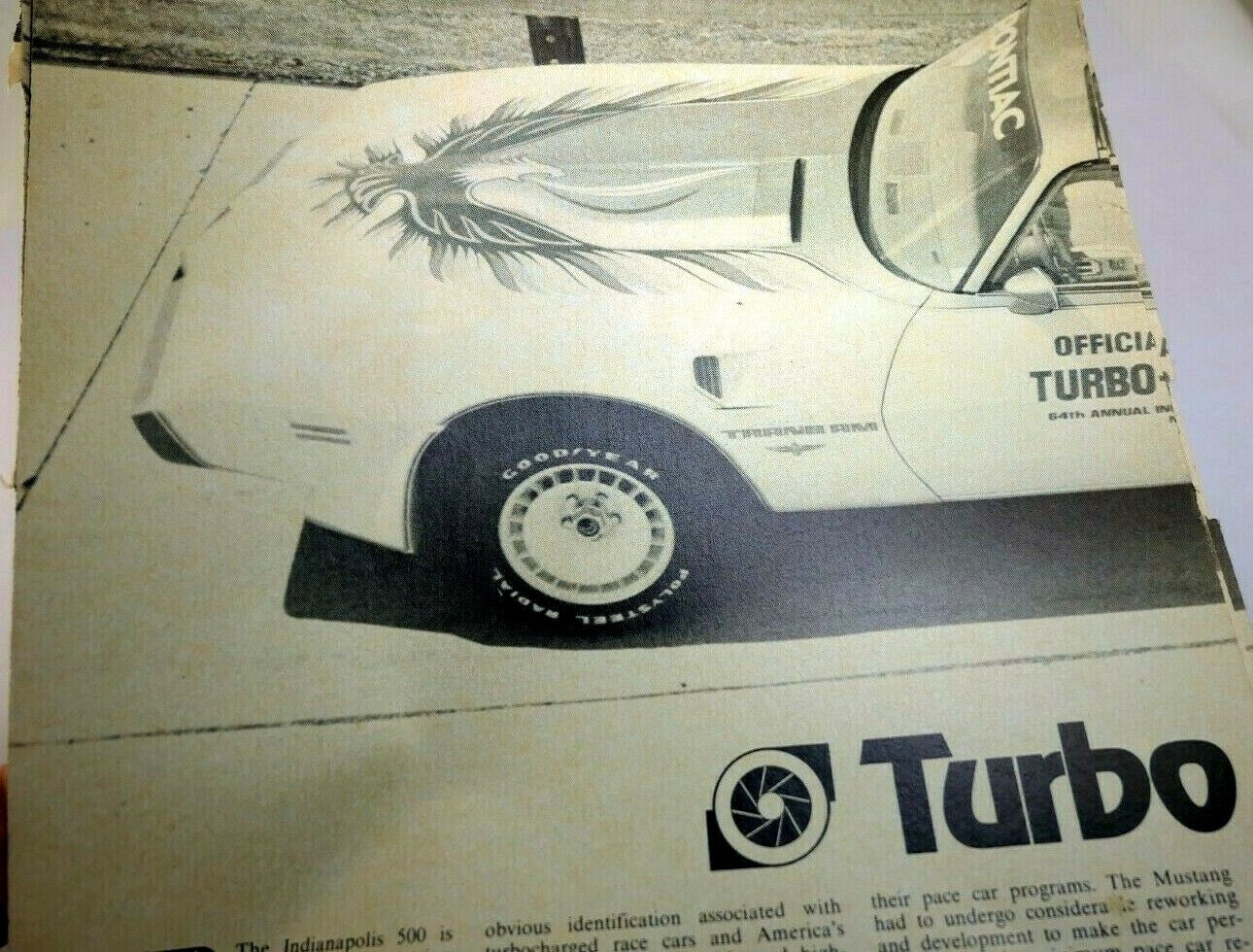 Pontiac firebird gto motor trend 1979 magazine clipping advertisement ad