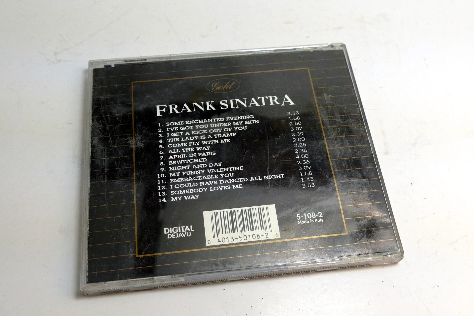 Cover art only The Frank Sinatra GOLD Collection 5-108-2 Dejavu (NO CD included)