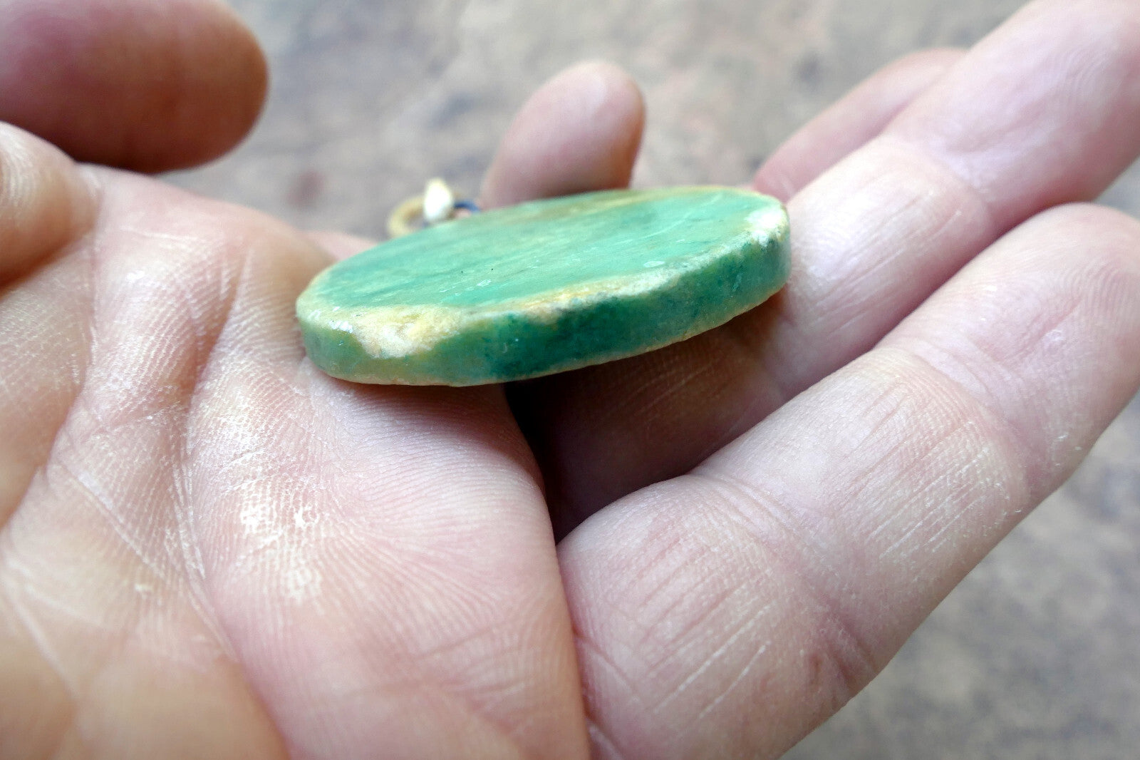 Eagle Pendant Necklace Native American south west USA stone etched