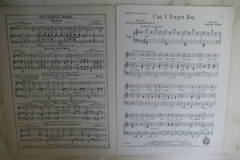 Can I Forget You 1937 by Jerome Kern from High, Wide And Handsome