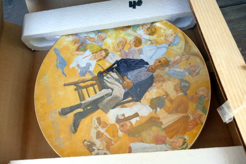 Norman Rockwell Remembered 1979 Limited Edition Plate w/ COA author artist