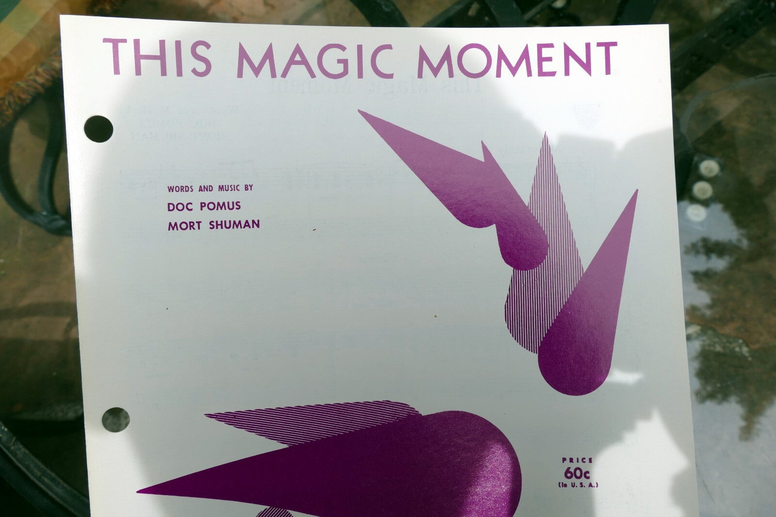 This magic moment doc pomus mort shuman 1960 sheet music the drifters