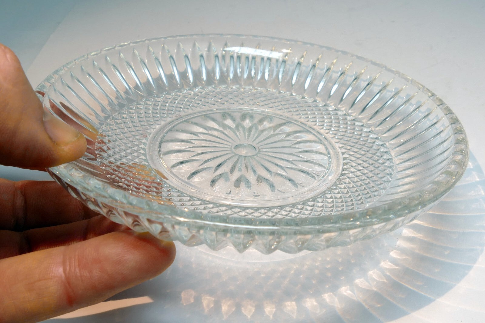 Crystal GRAFTON Desert Cookie Plate (Platter) 6" small