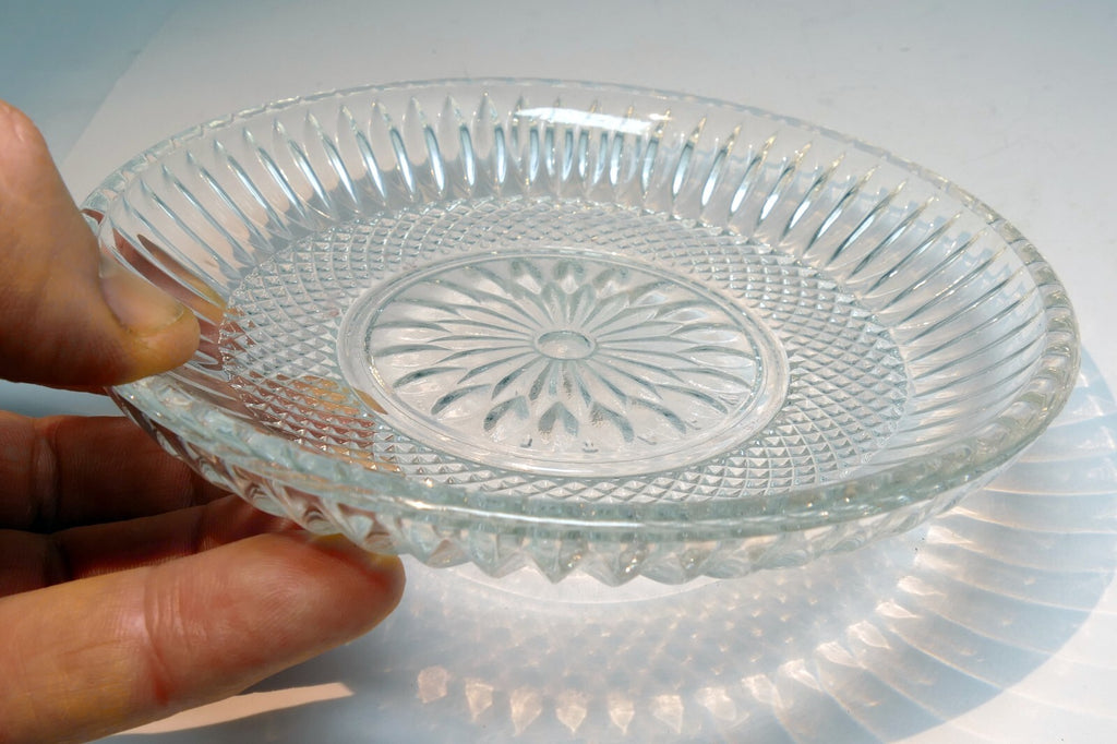Crystal GRAFTON Desert Cookie Plate (Platter) 6" small