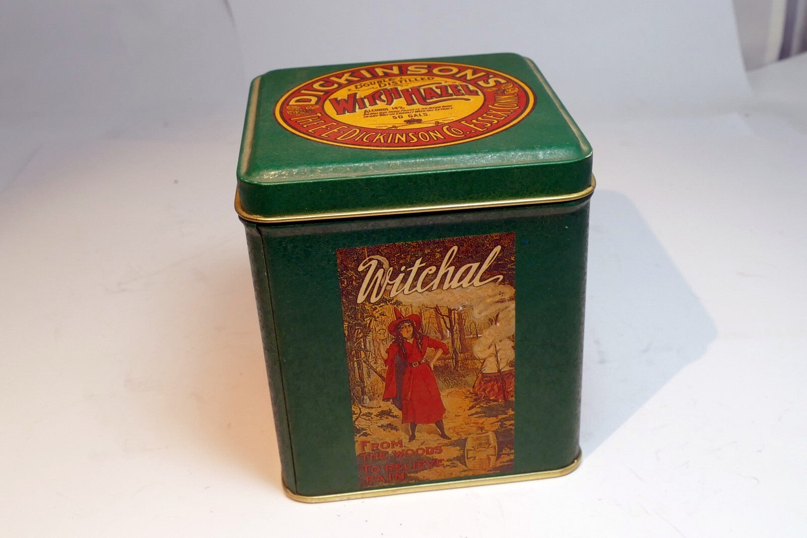 Dickinson's Double Distilled Witch Hazel Collectible Tin rectangle 4"
