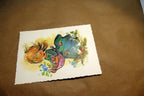 Adolf KORSCH VERLAG Postcard Munchen Girl with Flowers Berries - Unposted Art