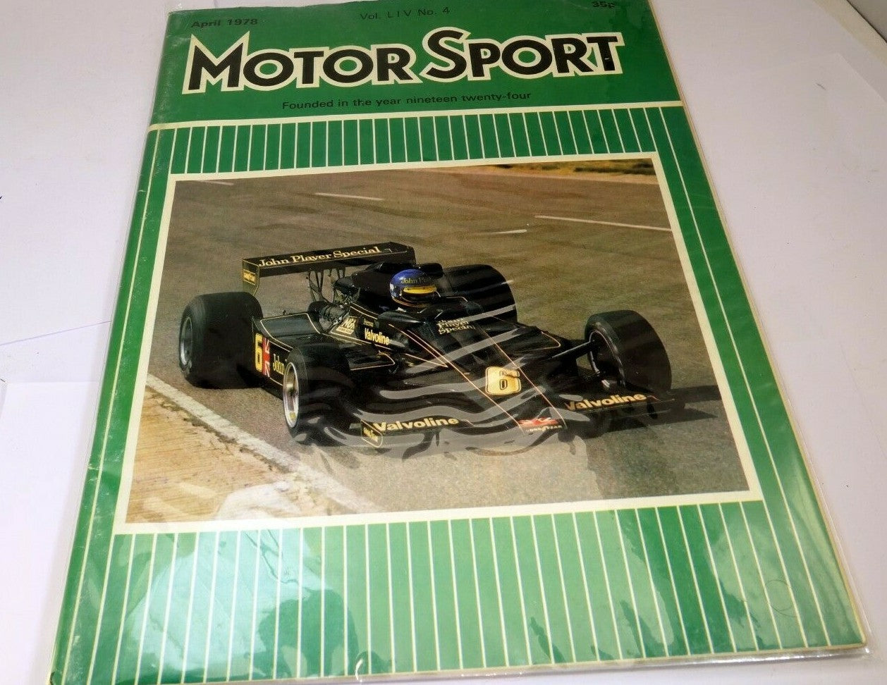 Motor sport magazine april 1978