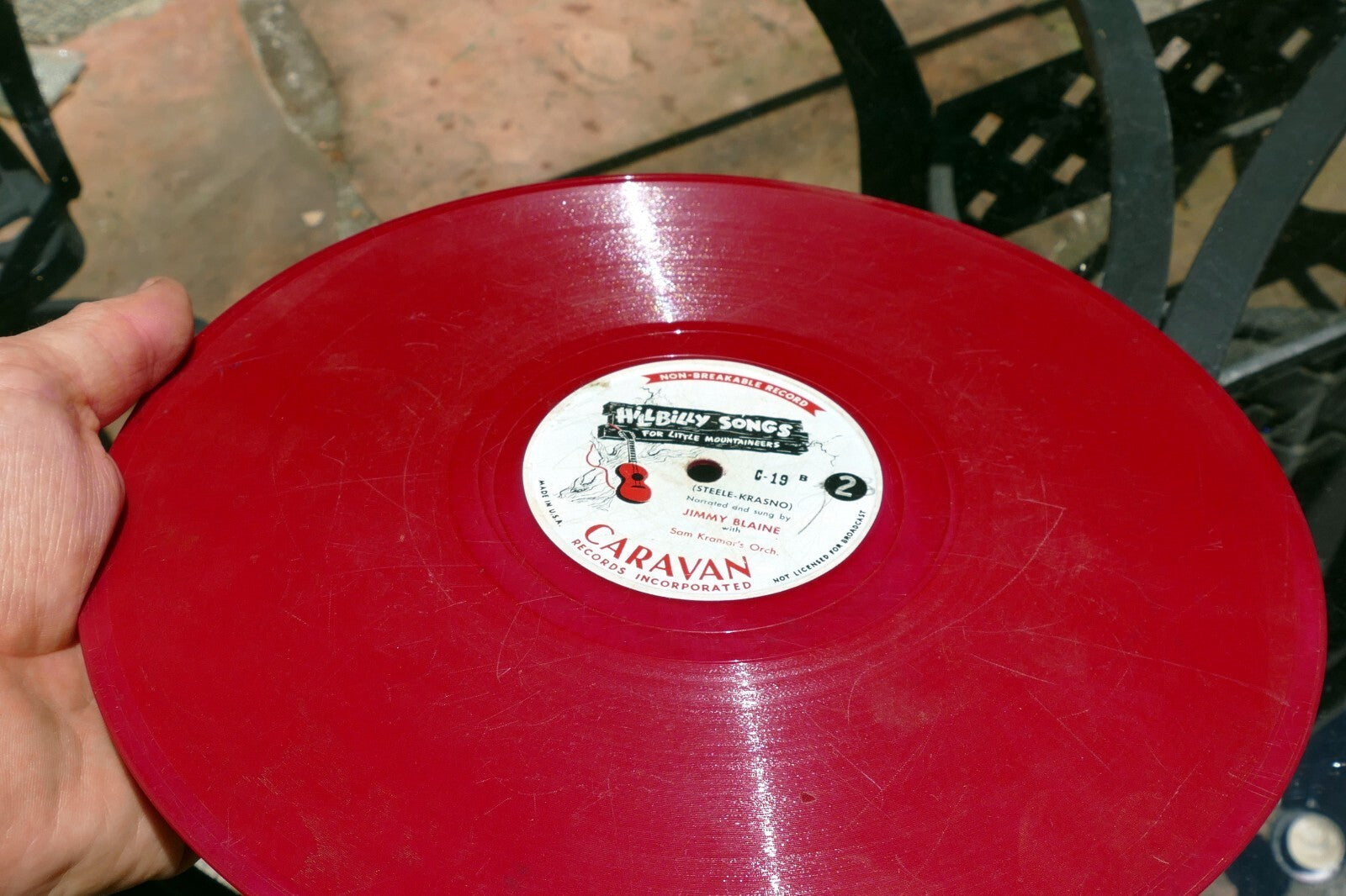 Jimmy Blaine Hillbilly Songs For Little Mountaineers 78 RPM C-19 Jimmy Blain