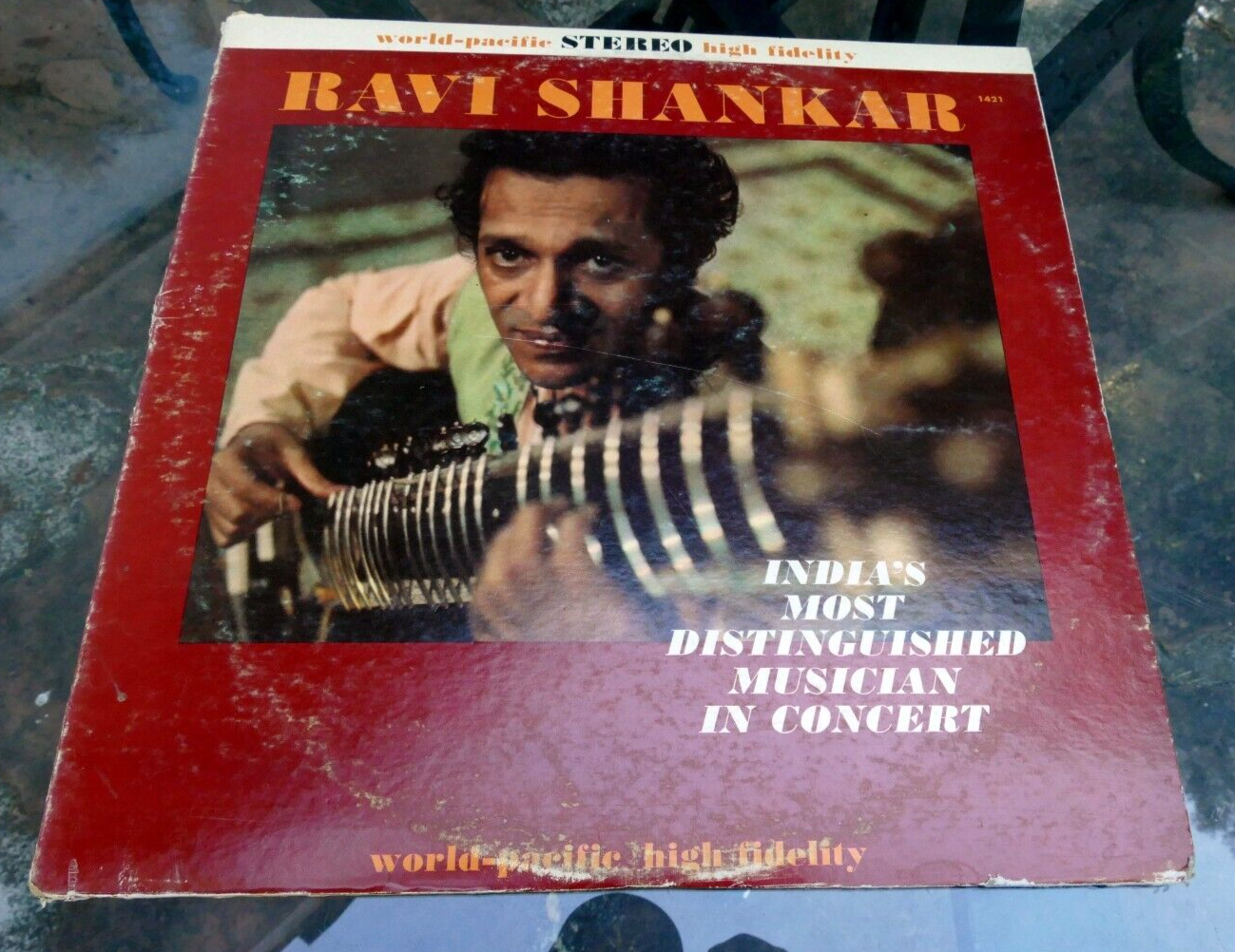 Ravi shankar in concert vinyl lp 1962 world pacific st 1421 ucla los angeles vg
