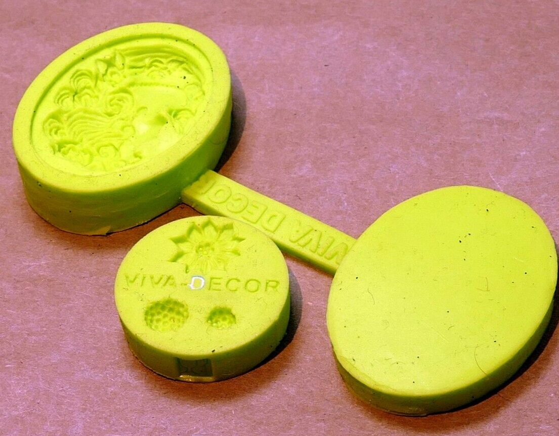 1pc diy clay earring silicone mold epoxy cake decor floral face shapes