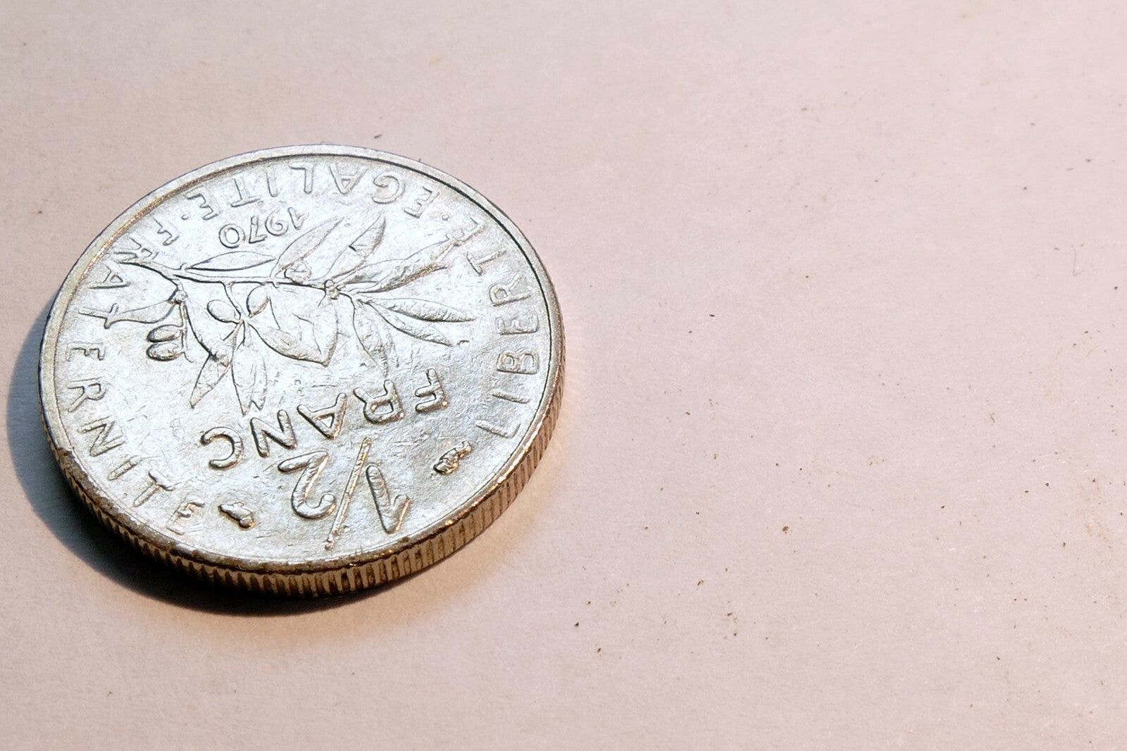 Republique Francais  1/2 Franc 1970 coin France