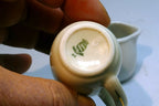 Suisse Langenthal mini cream pitcher  miniature set of two white porcelain