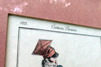Fashion Engraving 1813 Parisian Costume French Gentleman's Skating framed