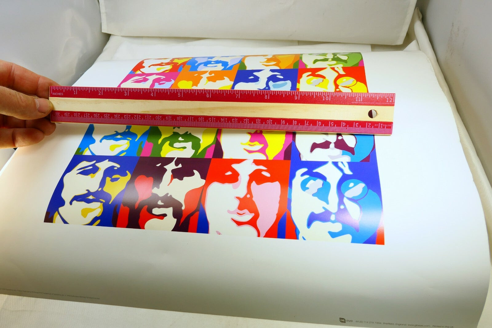 Beatles  Pop Art Colorful Portrait Close Up Music Poster 15X15"
