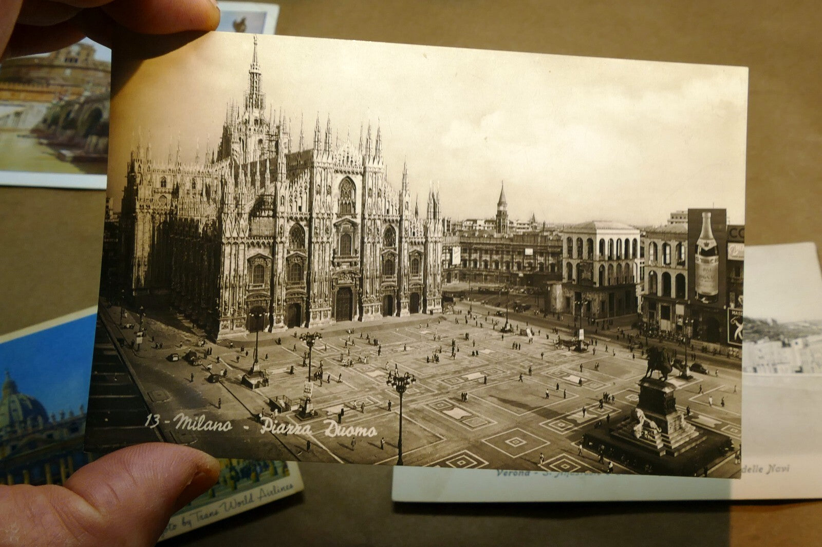 1930-50's Postcard unposted Italy set of 4 Vatican Milano Verona Roma lot