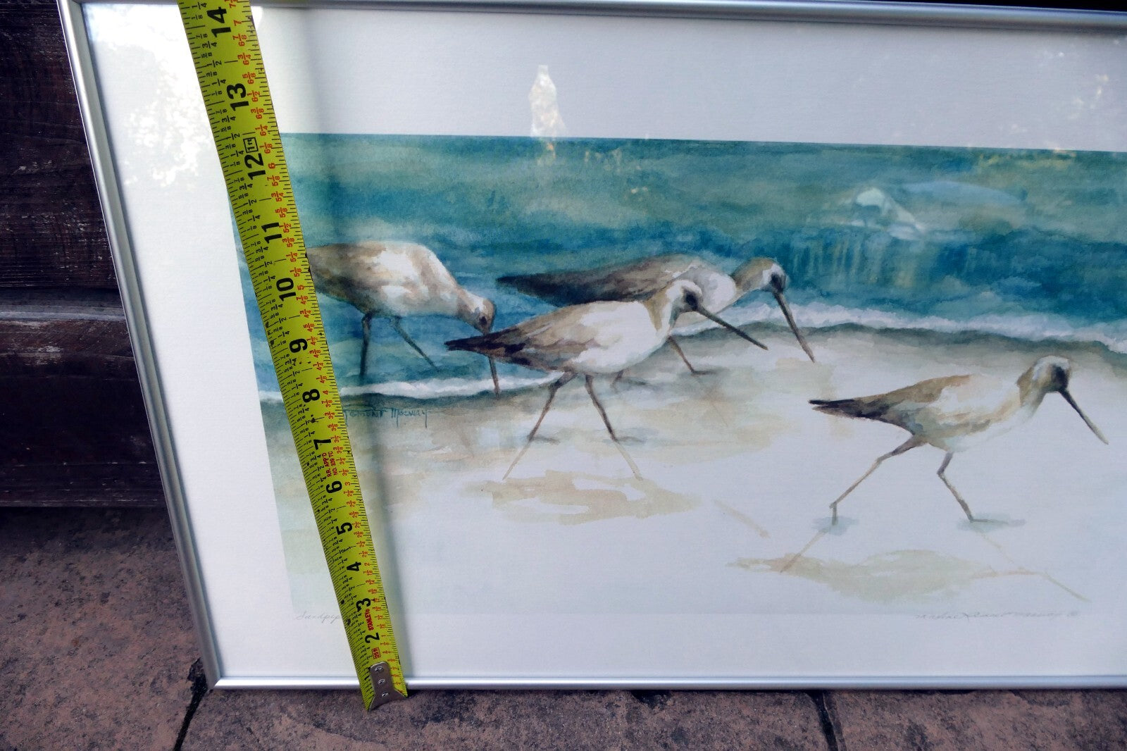 Artist Maxine Remont Macway Wildlife Art Shorebirds “Sandpipers”  Print