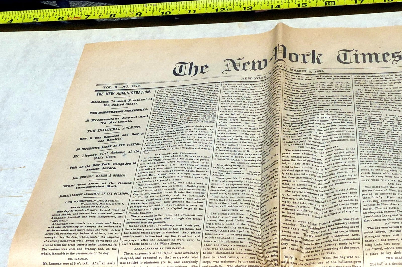 New York Times  Dec. 21,  1860 - Reprint - Civil War, South Secession Begins
