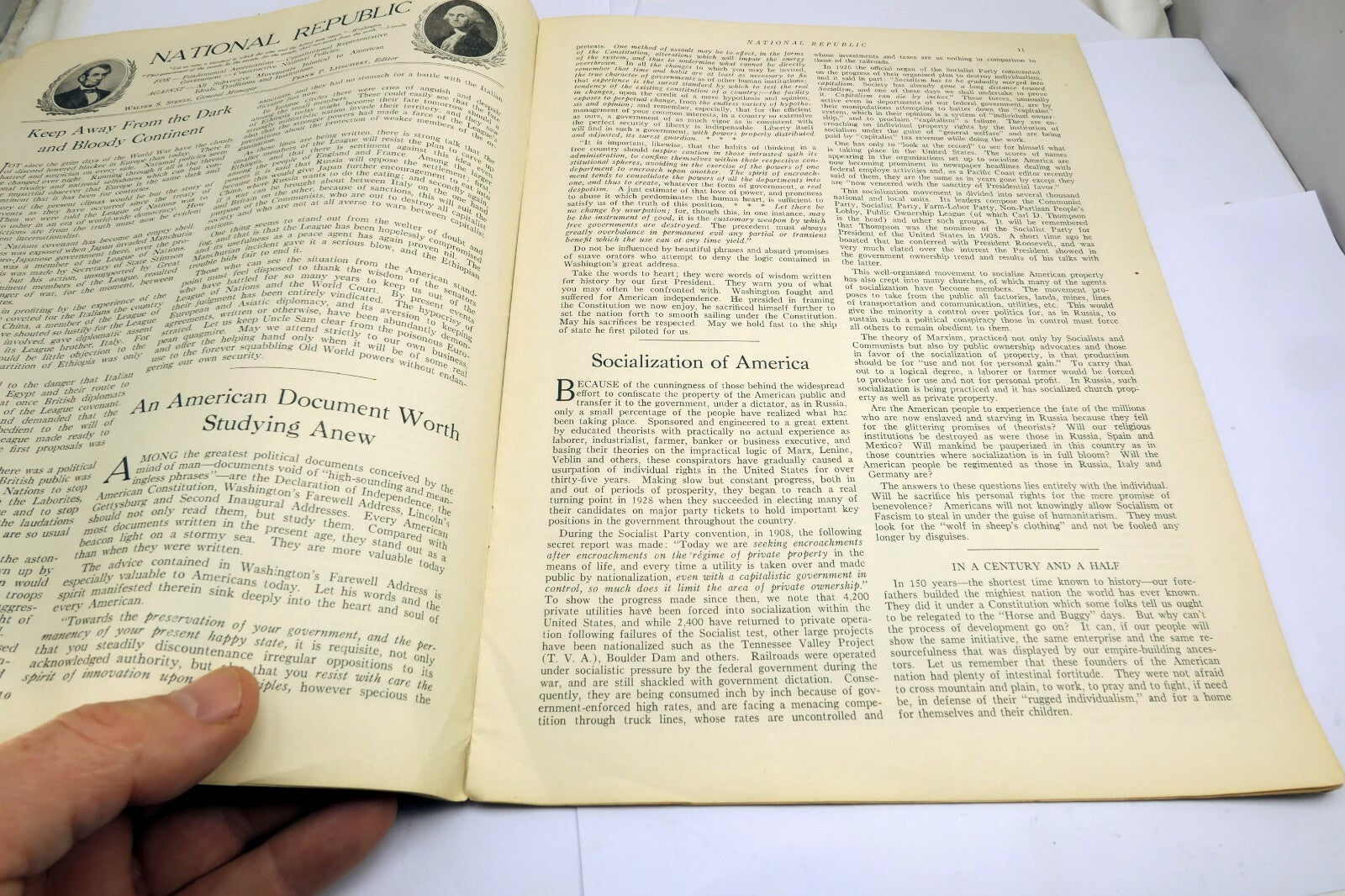 National Republic January 1936 Magazine of Fundamental Americanism USA